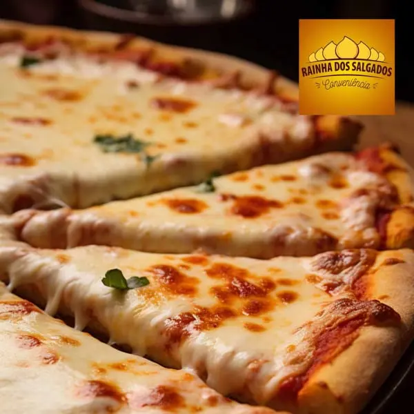 Rainha dos Salgados Pipa pizza em fatias